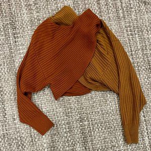 AMUR two tone ribbed sweater